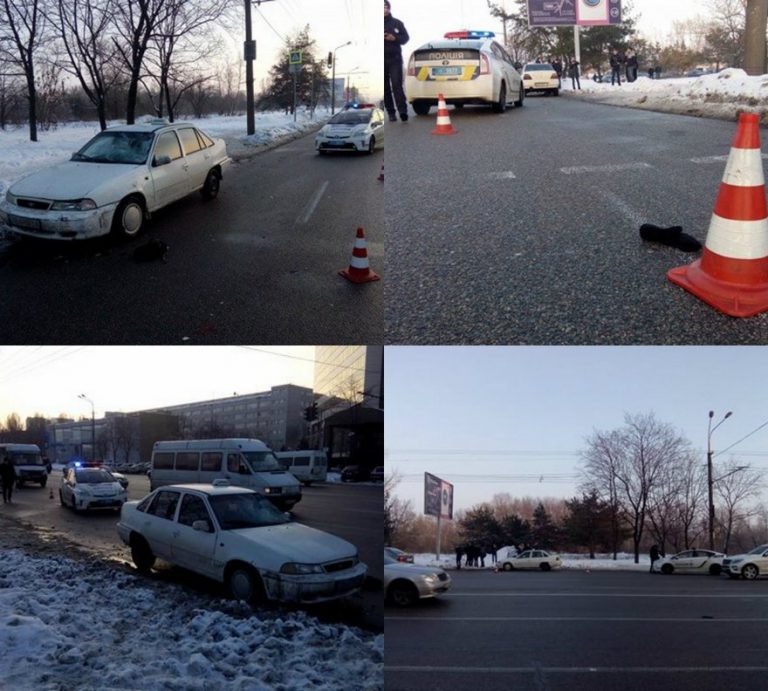 ДТП в Днепре: водитель на «Daewoo» сбил женщину (фото)