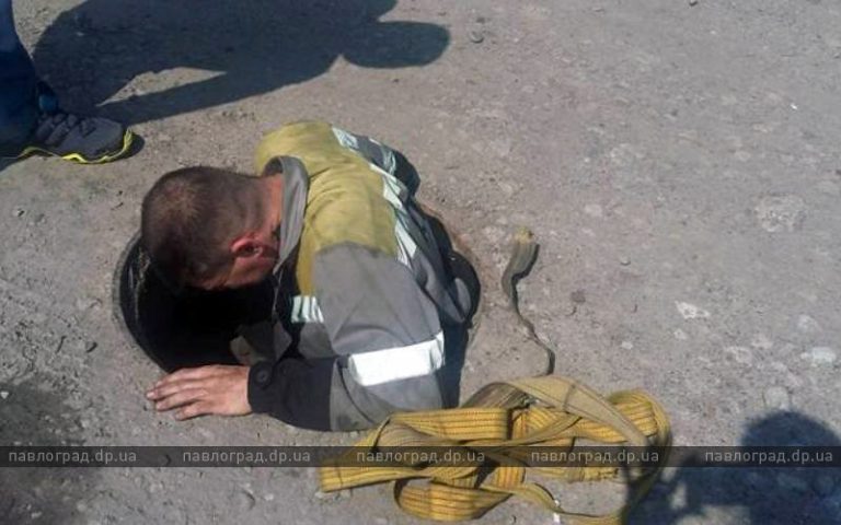 В Павлограде волонтер спасла собаку, упавшую в открытый люк (ФОТО и ВИДЕО)